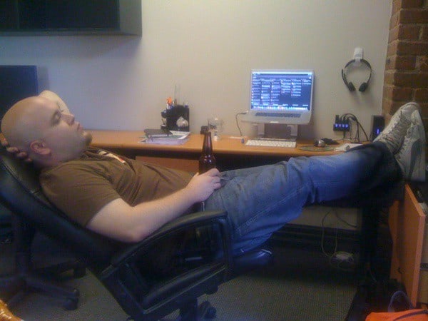 A 2010 picture of me on a Friday when I was a freelancer. Thanks Mathieu Chartier.