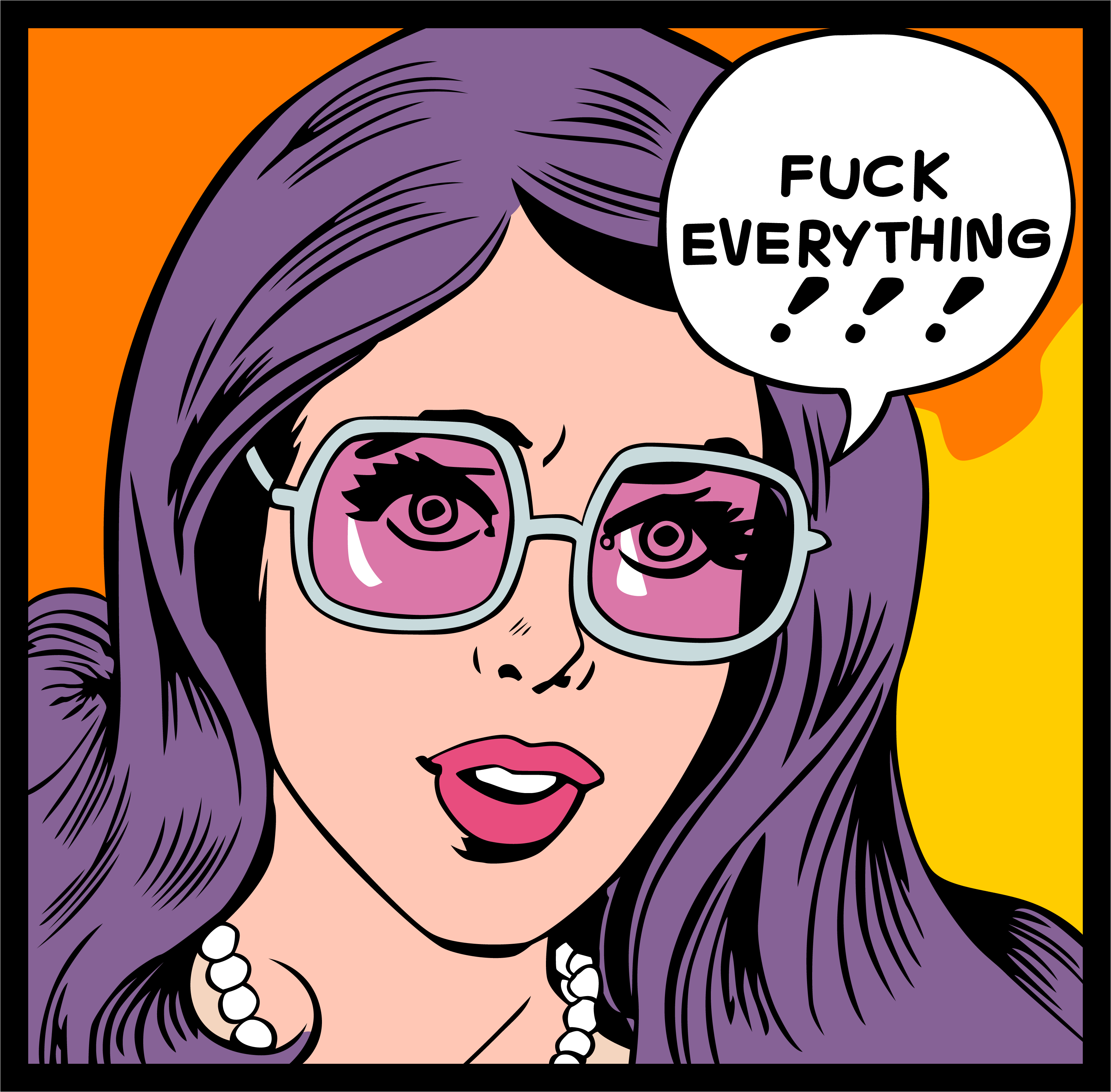 a woman saying fuck everything