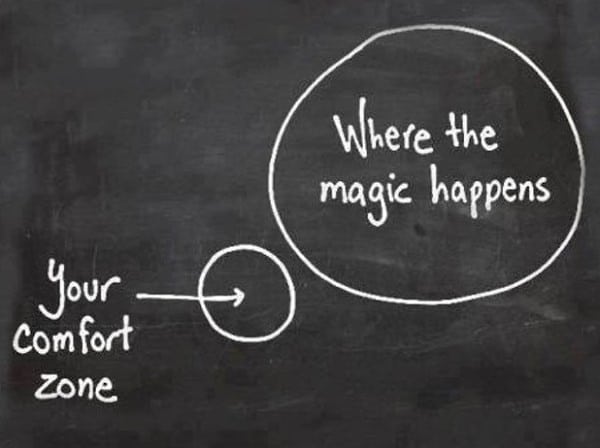 Article main image for The magic happens out of your comfort zone