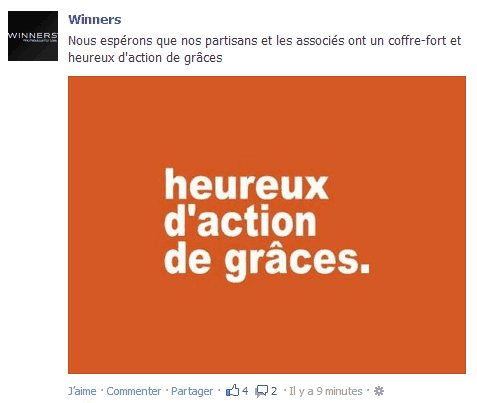 Article main image for Merci Winners, j'ai toujours mon coffre-fort avec moi pour l'Action de grâce